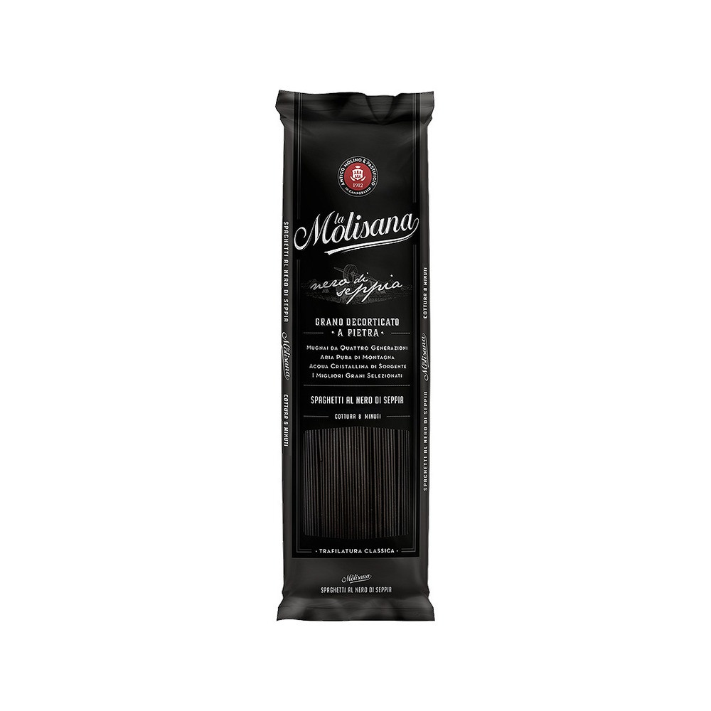 Spaghetti Nero di Seppia mit Tintenfischtinte Pasta N.615 | 500g | La Molisana