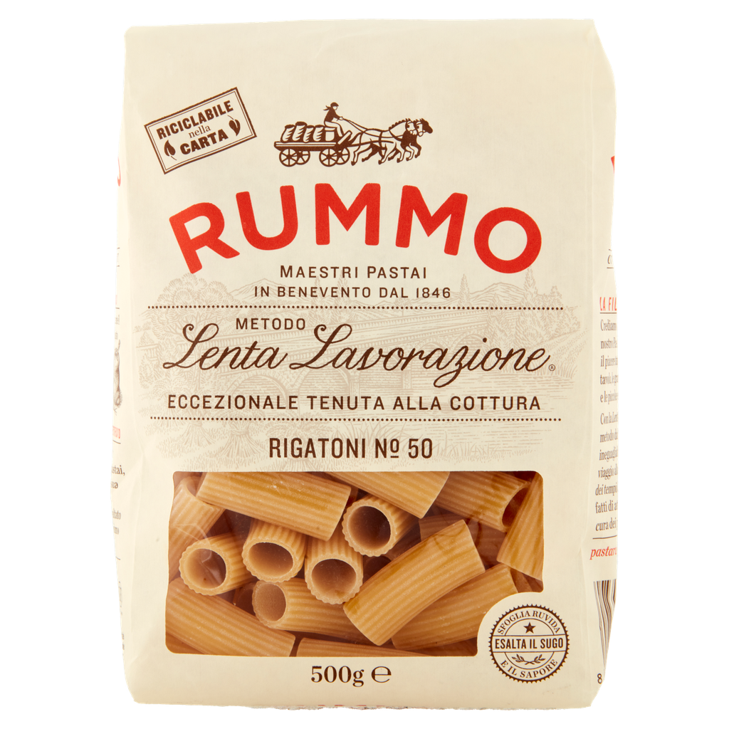 Rigatoni N.50 mit Bronzebeschichtung | 500g  | Rummo