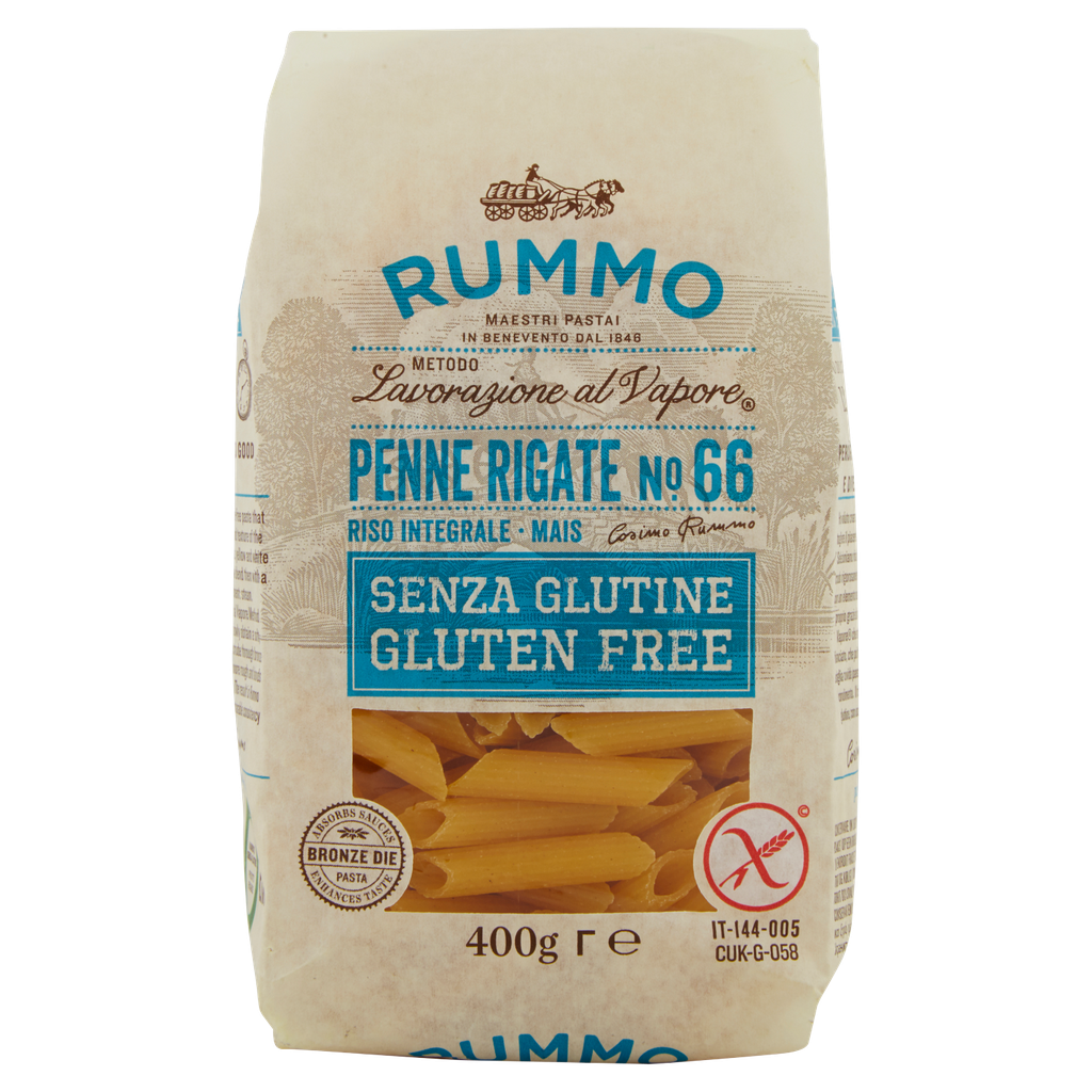 Glutenfreie Pasta Penne Rigate N.66 | 400g | Rummo