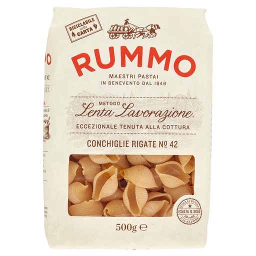 Conchiglie Rigate N.42 mit Bronzebeschichtung | 500g | Rummo 