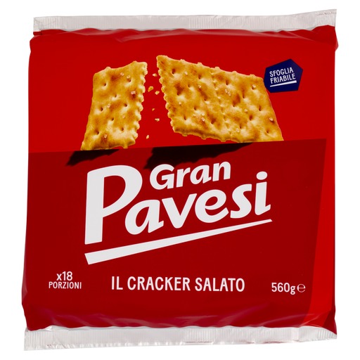 [81-1RG0-ERR5] Kracker gesalzen | 560g | Pavesi