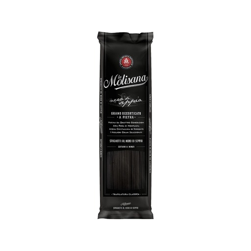 [QB-327W-MMBH] Spaghetti Nero di Seppia mit Tintenfischtinte Pasta N.615 | 500g | La Molisana