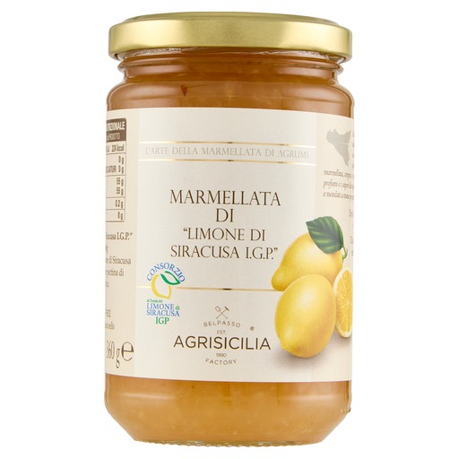 Marmelade "Limone Di Siracusa  I.G.P." | 360g | Agrisicilia