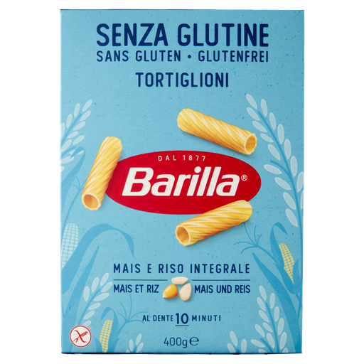 [43-1B4L-801Q] Glutenfreie Pasta Tortiglioni | 400g | Barilla